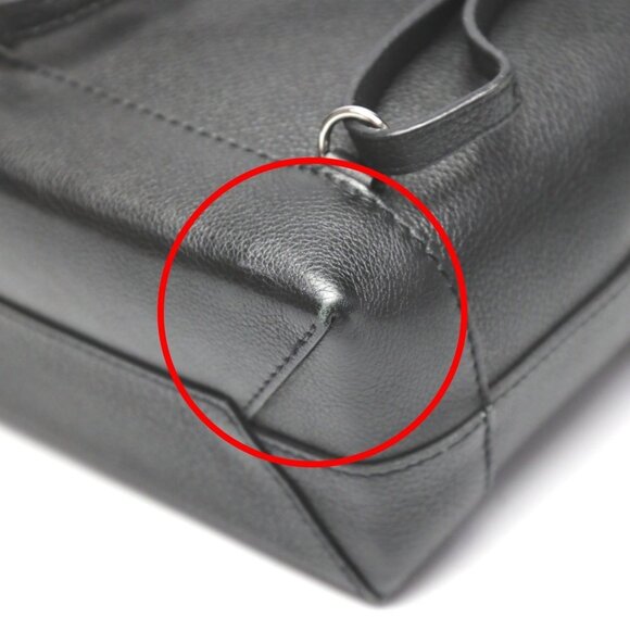 LOUIS VUITTON Black Leather Backpack - Picture 9 of 16